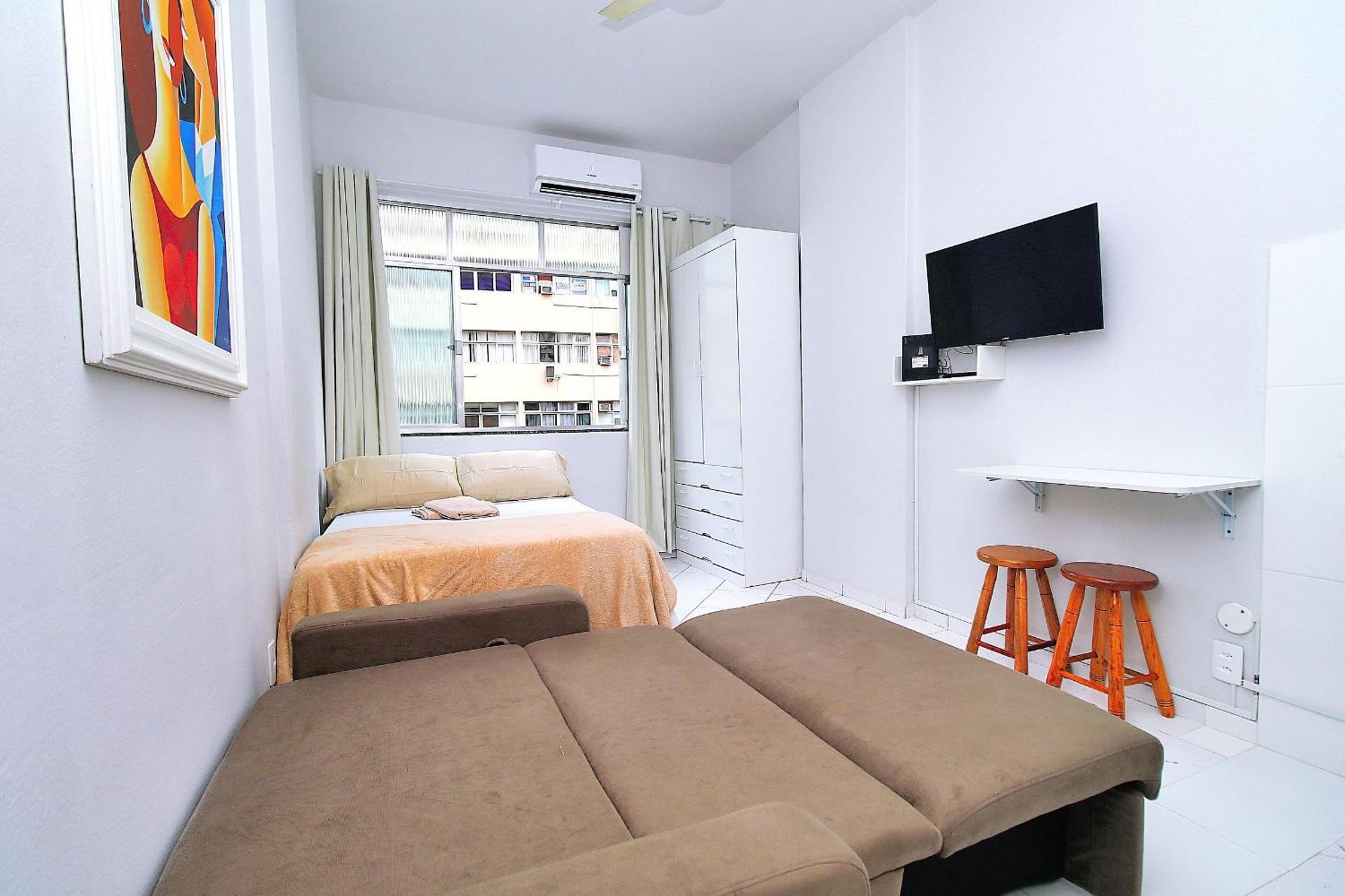 Mini Uma Quadra Da De Copacabana Apartamento